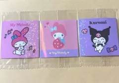 メロクロ　ステッカー　3枚セット　マイメロディ　クロミ　サンリオキャラクターズ
