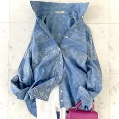 エトロ　ベルベット　サイズ44 中古・古着通販】ETRO (エトロ) ペイズリー柄パンツ ブラウン×カーキ