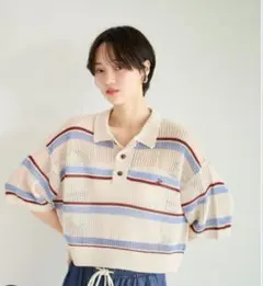 ロキシーBEVERLY HILLS POLO CLUB別注メッシュニットポロのサムネイル