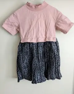 THE SHOP TK 半袖ドッキングワンピース 110cmのサムネイル