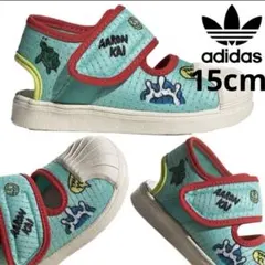 美品 adidas×アーロン・カイ コラボ サンダル スニーカー 15cm