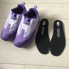 ノースフェイス　スニーカー　パープル　23cm 一度使用