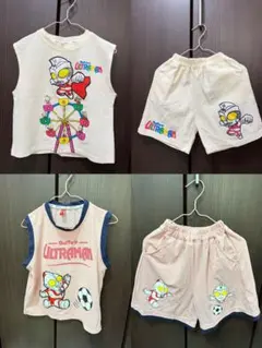 ウルトラマン ノースリーブトップスとショートパンツセット 110cm 2set