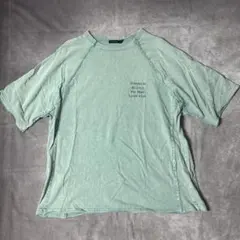 【niko and...】ピグメント加工 オーバーサイズ Tシャツ L グリーンのサムネイル
