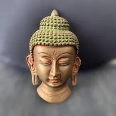 仏像　仏頭　鋳物　壁掛け 壁飾り　オブジェ