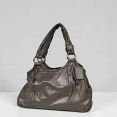 COACH コーチ ハンドバッグ がま口 レザー パープル y2k - メルカリ