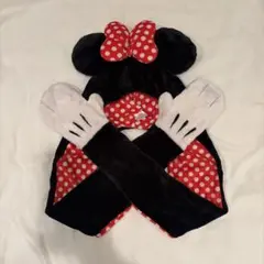 ミニーマウスマフラーキャップ