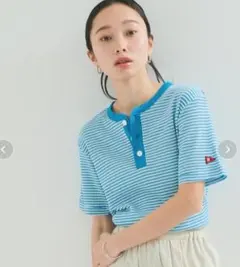 アダムエロぺ　 Healthknit 　ヘルスニット　マルチボーダーワッフルTのサムネイル