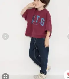 branshesロゴトップス　サイズ90 男の子女の子　ボルドー