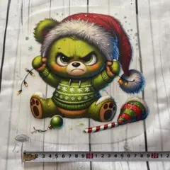 214 クリスマス クマ アイロン転写シート