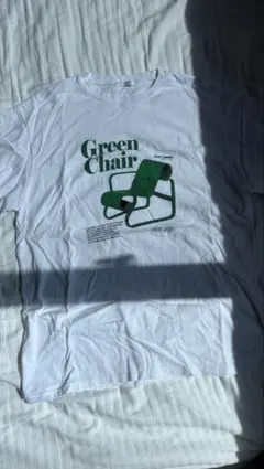 CHU Green Chair プリントTシャツ ホワイト 男女兼用