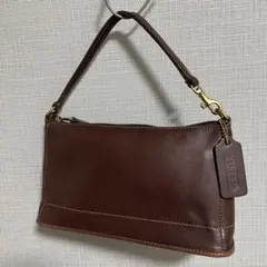 【オールドコーチ】アクセサリーポーチ ハンドバッグ レザー　9311