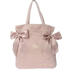 Maison de FLEUR リボン付きトートバッグ