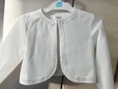 キャサリンコテージ　シンプルデザインボレロ 120cmレース装飾　入学式　結婚式