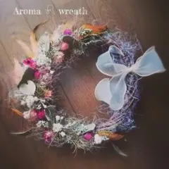 〖 ～ナチュラル ꕤ* リース～ 〗精油❊香る大人可愛い♡リース・ドライフラワー