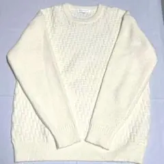 美品　THE SHOP TK メンズ　Lサイズ　ニットセーター　編み込み模様