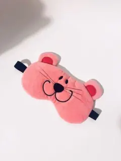 ぬいぐるみ　アイマスク ピンク　ネコ