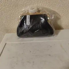 黒のがま口コインケース