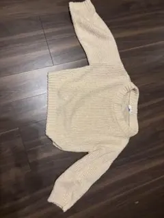 【美品】SLOBE IENA ベージュ リブ編み ニット 長袖