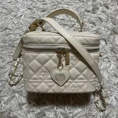 NICE CLAUP チュールフリルバニティーバッグ アイボリー one after another NICE CLAUP ショルダーバッグ バッグ 再予約