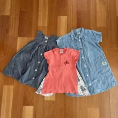 F.O.KIDS 子供服 半袖 3点セット ワンピース チュニック まとめ売りのサムネイル