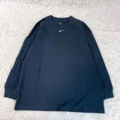 ナイキ NIKE ロング Tシャツ ロンT 長袖 黒 ロゴ Mサイズ