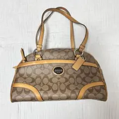 COACH コーチ ハンドバッグ 茶色 レザータグ付き 2WAY ショルダー
