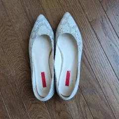 STACCATO パイソン柄 ポインテッドトゥ フラットシューズのサムネイル
