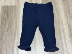 familiar現行品　ベビーレギンス②紺/りんご　90cm