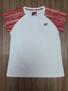 YONEX バドミントンシャツ JP M ホワイト/レッド