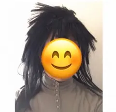 ①ウルフカット コスプレウィッグ 黒