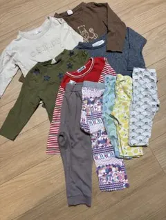 保育園　キッズ服セット（長袖シャツ・レギンス）まとめて10セット　春　秋