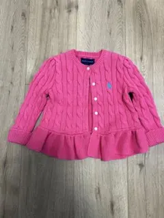 ラルフローレン　ベビー　ピンク　カーディガン　12M