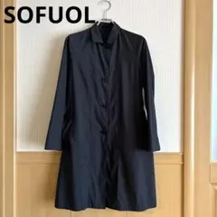 【美品✨】SOFUOL ソフール　ステンカラーコート　ネイビー　紺　大丸松坂屋のサムネイル