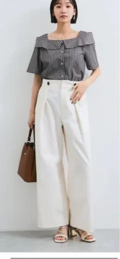 未使用品　ヴィス　ＶI S マリンデザイン　バギー　パンツ　ホワイト