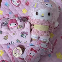 マイメロディ ピアノ　ぬいぐるみセット