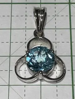 【ヴィンテージ】天然石 シルバー925 ペンダントトップ（8mm大粒石）