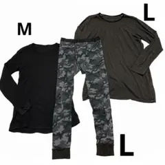 【UNIQLO】ヒートテック インナー 3点セット M/L ロングT レギンス