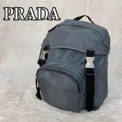 PRADA プラダ テスートナイロン 巾着型 三角ロゴ リュックサックのサムネイル