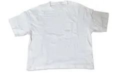 【定番】GU 半袖 ポケットTシャツ M ホワイト 白 クルーネック 美品