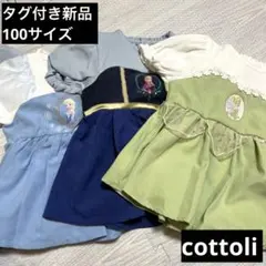 【タグ付き新品】ディズニープリンセス トップス　100cm3点セット