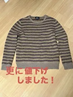 〈希少〉A.P.C アーペーセーセーターメンズXS レディースも（日本Ｓ〜M位）