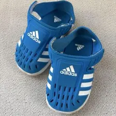 adidas キッズ サンダル 青