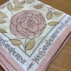 イヴ・サンローラン！ピンク！レディースハンカチ！薔薇！のサムネイル