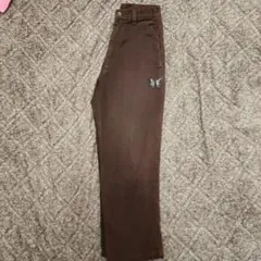KIKWEAR バギーパンツ ブラウン 蝶刺繍のサムネイル