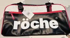 röche ローチェ スクエアボストンバッグ 黒/白/赤　新品未使用