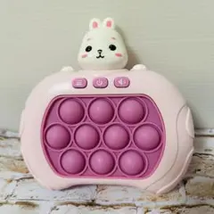 【ジャンク品】プッシュポップゲーム機（電動ポチポチおもちゃ）うさぎ