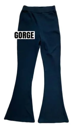 GORGE ポケ付きリブフレアーパンツのサムネイル