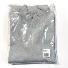 新品 pierrot プレミアムカシミヤタッチハイネックニット L ライトグレー