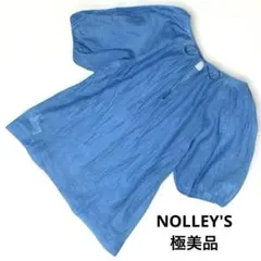 【極美品】ノーリーズ パフスリーブ ブラウス シアー ブルー NOLLEY'Sのサムネイル